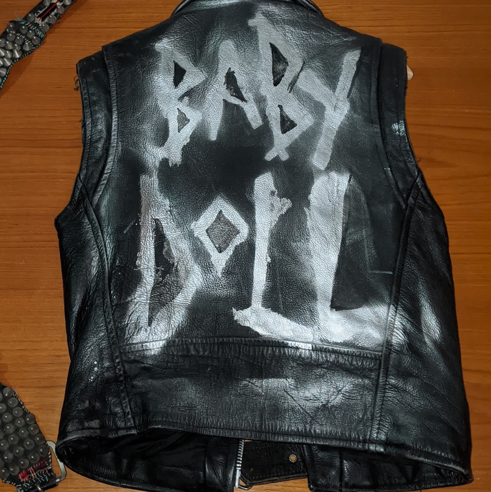 Punk VTG Customize Leather Motorcycle Vest